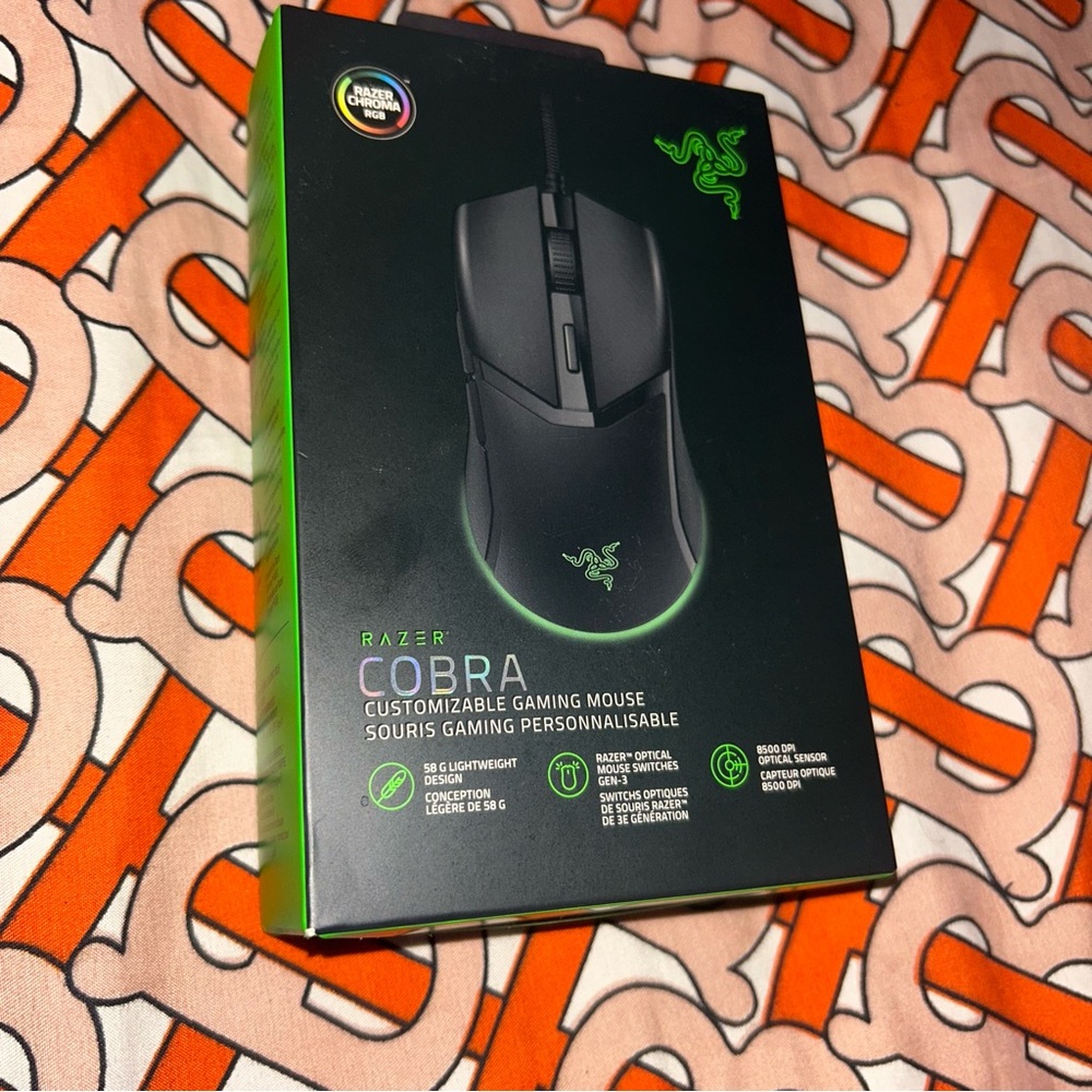 Razer Cobra Black and Neon Green Mouse